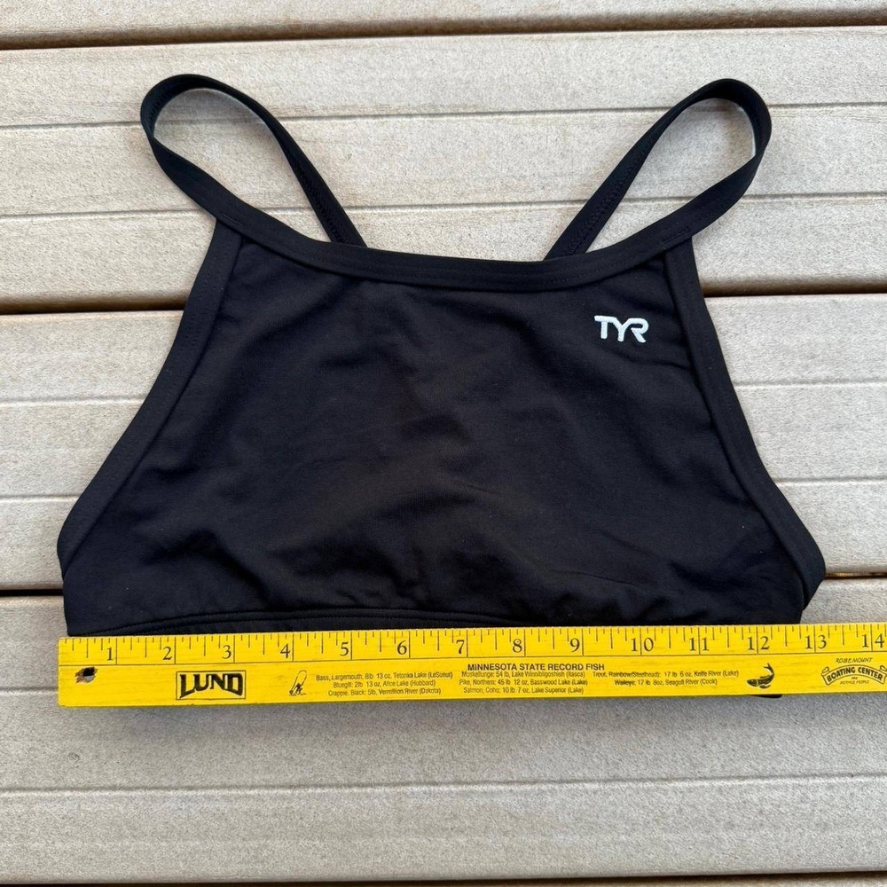 TYR Swim Crossback Shelf Bra Bikini Tankini‎ Athletic Black Size Women's Small